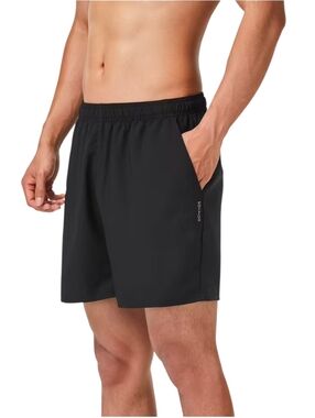Decathlon Domyos Men’s Fitness Shorts Black Size L Gym Workout Training FST 100
